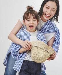 coen | ギンガムチェックバルーンスリーブブラウス(シャツ/ブラウス)