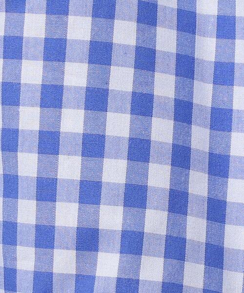 coen（コーエン）の「ギンガムチェックバルーンスリーブブラウス（シャツ/ブラウス・キッズ・ネイビー/ライム・110/130/150）」の5枚目の写真