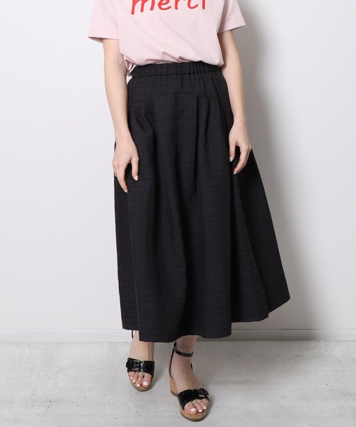 Re.Verofonna（ヴェロフォンナ）の「ダイヤキルティングスカート（スカート・レディース・ピンク/グリーン/アイボリー/ブラック・MEDIUM）」の2枚目の写真