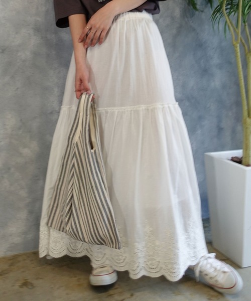 CORNERS(コーナーズ)の「リネンライクストライプマルシェバッグ(エコバッグ/サブバッグ・レディース・ブラック/ベージュ・FREE)」の5枚目の写真