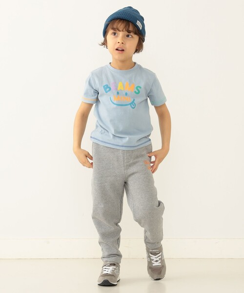 BEAMS mini(ビームスミニ)の「BEAMS mini / スマイル ロゴ Tシャツ 23SS(90~130cm)(Tシャツ/カットソー・キッズ・サックスブルー/オフホワイト/ネイビー/ピンク・100/130/90/120/110)」の8枚目の写真