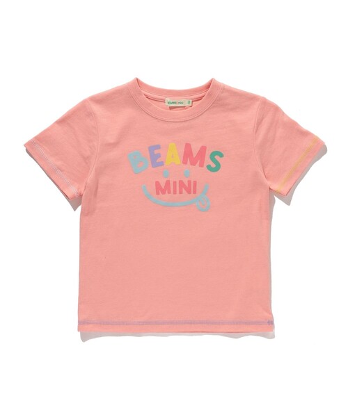 BEAMS mini(ビームスミニ)の「BEAMS mini / スマイル ロゴ Tシャツ 23SS(90~130cm)(Tシャツ/カットソー・キッズ・サックスブルー/オフホワイト/ネイビー/ピンク・100/130/90/120/110)」の13枚目の写真
