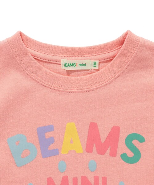 BEAMS mini(ビームスミニ)の「BEAMS mini / スマイル ロゴ Tシャツ 23SS(90~130cm)(Tシャツ/カットソー・キッズ・サックスブルー/オフホワイト/ネイビー/ピンク・100/130/90/120/110)」の15枚目の写真
