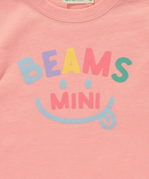 BEAMS mini(ビームスミニ)の「BEAMS mini / スマイル ロゴ Tシャツ 23SS(90~130cm)(Tシャツ/カットソー・キッズ・サックスブルー/オフホワイト/ネイビー/ピンク・100/130/90/120/110)」の18枚目の写真