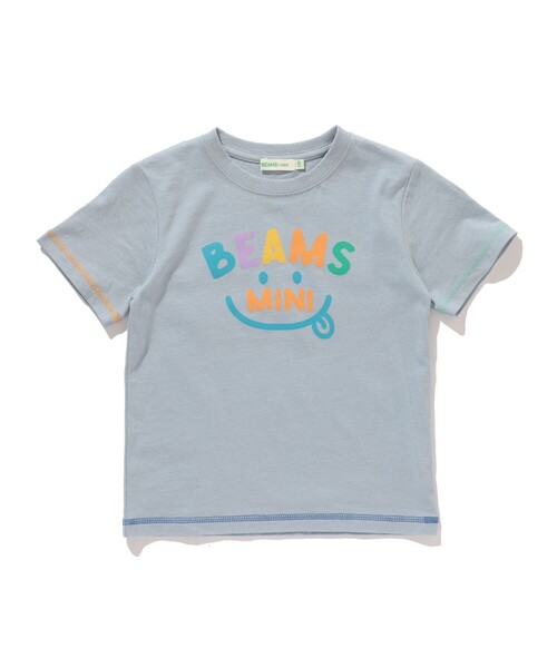 BEAMS mini(ビームスミニ)の「BEAMS mini / スマイル ロゴ Tシャツ 23SS(90~130cm)(Tシャツ/カットソー・キッズ・サックスブルー/オフホワイト/ネイビー/ピンク・100/130/90/120/110)」の21枚目の写真