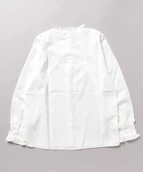 urge:(アージコロン )の「【URGE:】フリル付き ノーカラー 長袖 白シャツ(シャツ/ブラウス・レディース・ホワイト・X-LARGE/MEDIUM/SMALL/LARGE)」の2枚目の写真