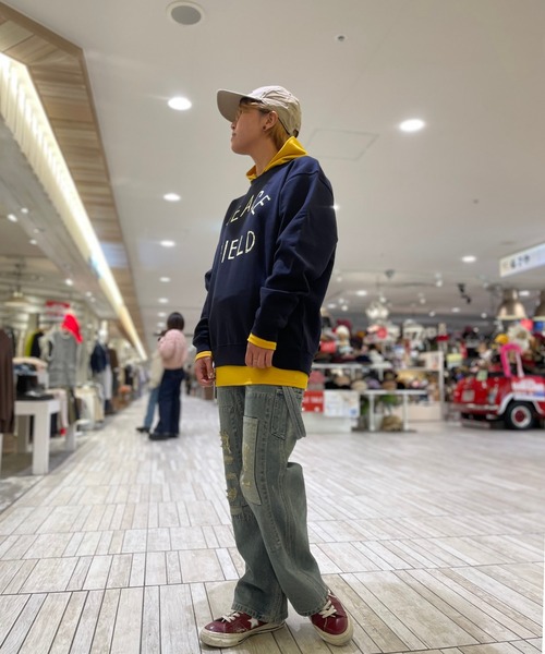 OLD BETTY'S（オールドベティーズ）の「OLD BETTYS Bare Rib Long Parka（Tシャツ/カットソー・レディース・ネイビー/レッド/イエロー・FREE）」の7枚目の写真
