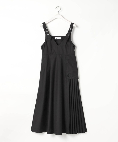 179/WG（イチナナキュウダブルジー）の「アシメプリーツジャンパースカート（ジャンパースカート・レディース・オフホワイト/ブルー/ブラック・MEDIUM）」の18枚目の写真