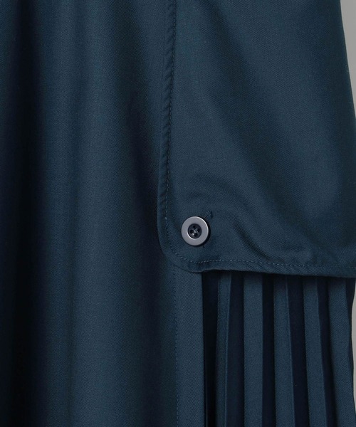 179/WG（イチナナキュウダブルジー）の「アシメプリーツジャンパースカート（ジャンパースカート・レディース・オフホワイト/ブルー/ブラック・MEDIUM）」の8枚目の写真