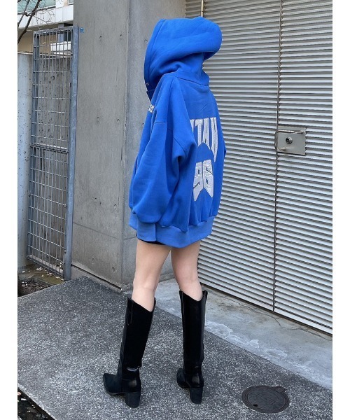 ENVYM(アンビー)の「UTAH PK(パーカー・レディース・ホワイト/ブラック/パープル/ブルー・FREE)」の11枚目の写真