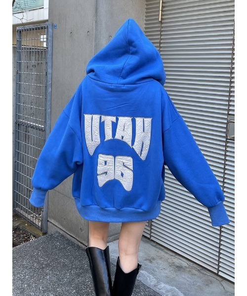 ENVYM(アンビー)の「UTAH PK(パーカー・レディース・ホワイト/ブラック/パープル/ブルー・FREE)」の6枚目の写真