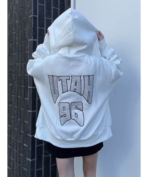 ENVYM(アンビー)の「UTAH PK(パーカー・レディース・ホワイト/ブラック/パープル/ブルー・FREE)」の13枚目の写真