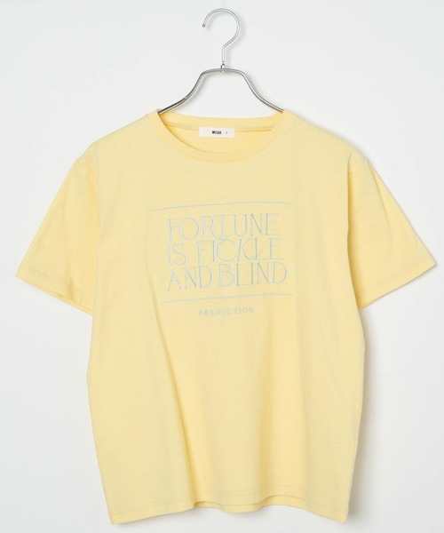 WEGO（ウィゴー）の「WEGO/グラフィックTシャツ（Tシャツ/カットソー・レディース・ホワイト/イエロー/ホワイト系その他/サックスブルー・FREE）」の16枚目の写真