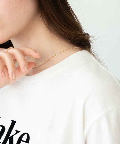 WEGO（ウィゴー）の「WEGO/グラフィックTシャツ（Tシャツ/カットソー・レディース・ホワイト/イエロー/ホワイト系その他/サックスブルー・FREE）」の9枚目の写真