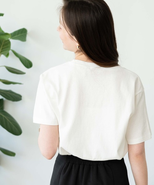 WEGO（ウィゴー）の「WEGO/グラフィックTシャツ（Tシャツ/カットソー・レディース・ホワイト/イエロー/ホワイト系その他/サックスブルー・FREE）」の10枚目の写真