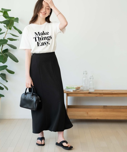 WEGO（ウィゴー）の「WEGO/グラフィックTシャツ（Tシャツ/カットソー・レディース・ホワイト/イエロー/ホワイト系その他/サックスブルー・FREE）」の6枚目の写真