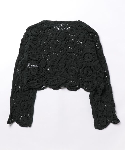 coca（coca）（コカ）の「かぎ編みカーディガン（カーディガン/ボレロ・レディース・アイボリー/チャコール/ブラウン・ONE SIZE）」の16枚目の写真