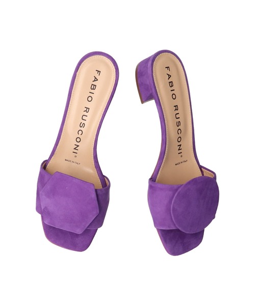FABIO RUSCONI（ファビオルスコーニ）の「【FABIO RUSCONI】アシンメトリーオーナメントサンダル(F32205)（サンダル・レディース・パープル/オレンジ・36/37/38/35）」の2枚目の写真
