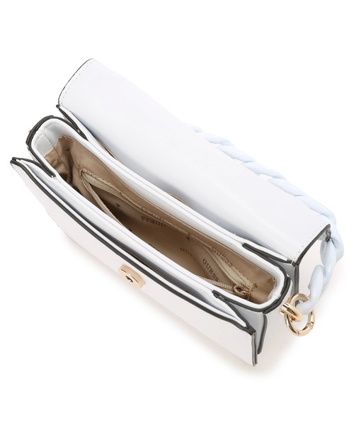 Guess（ゲス）の「CORINA Mini Top Handle Flap ハンドバッグ レディース（ハンドバッグ・レディース・ライトピンク/ライトブルー/ブラック/ホワイト・ONE SIZE）」の11枚目の写真