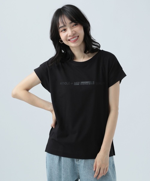 BAYFLOW(ベイフロー)の「アソートロゴT 23SS(Tシャツ/カットソー・レディース・グレイッシュベージュ/ブラック/オフホワイト/フューシャピンク/イエロー/ライトグリーン・SMALL/MEDIUM)」の12枚目の写真