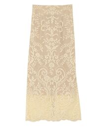 パネルレースタイトスカート