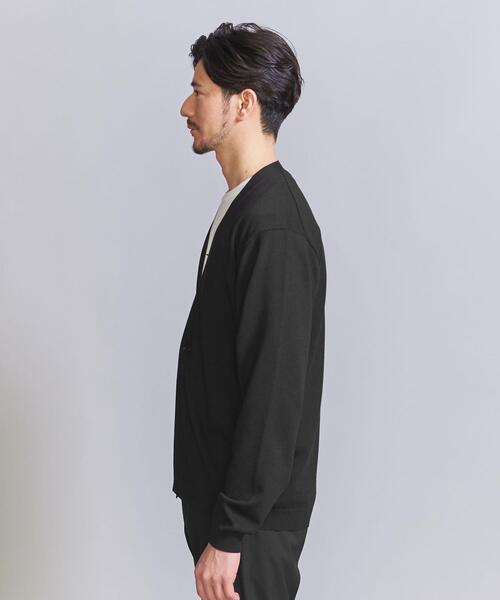 BEAUTY&YOUTH UNITED ARROWS(ビューティーアンドユースユナイテッドアローズ)の「【WEB限定 WARDROBE SMART】KOUKIN リネンミックス 1B カーディガン(カーディガン/ボレロ・メンズ・ダークグレー/ベージュ/ブラック・S/M/L/XL)」の5枚目の写真