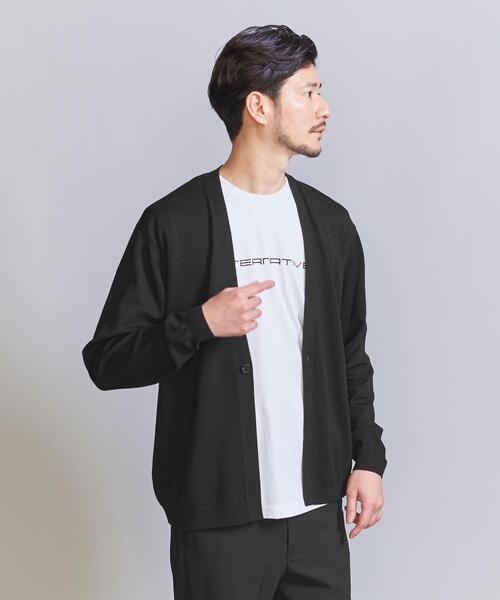BEAUTY&YOUTH UNITED ARROWS(ビューティーアンドユースユナイテッドアローズ)の「【WEB限定 WARDROBE SMART】KOUKIN リネンミックス 1B カーディガン(カーディガン/ボレロ・メンズ・ダークグレー/ベージュ/ブラック・S/M/L/XL)」の12枚目の写真