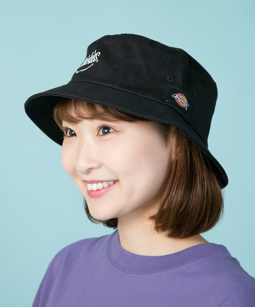 Dickies（ディッキーズ）の「【DICKIES/ディッキーズ】スマイルロゴ　刺繍　バケットハット（ハット・メンズ・ベージュ/ブラック/ホワイト・FREE）」の3枚目の写真