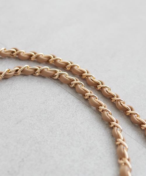 natural couture（ナチュラルクチュール）の「N金具付きキルティングバッグ（ショルダーバッグ・レディース・ブラック/アイボリー/ベージュ・FREE）」の14枚目の写真