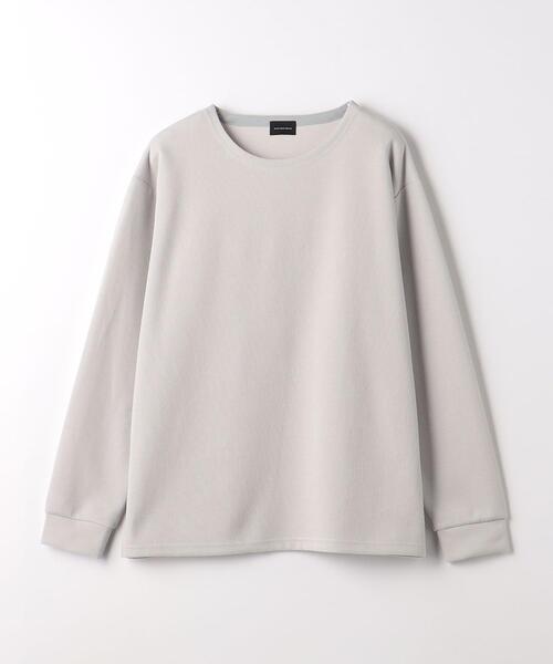 green label relaxing（グリーンレーベルリラクシング）の「T/LI アゼ ノーカラー ロングスリーブ カットソー（Tシャツ/カットソー・メンズ・ライトグレー/ライトブルー/ライトピンク・S/M/L/XL）」の8枚目の写真