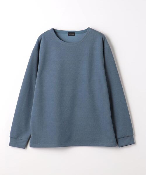 green label relaxing（グリーンレーベルリラクシング）の「T/LI アゼ ノーカラー ロングスリーブ カットソー（Tシャツ/カットソー・メンズ・ライトグレー/ライトブルー/ライトピンク・S/M/L/XL）」の14枚目の写真