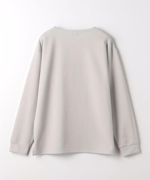 green label relaxing（グリーンレーベルリラクシング）の「T/LI アゼ ノーカラー ロングスリーブ カットソー（Tシャツ/カットソー・メンズ・ライトグレー/ライトブルー/ライトピンク・S/M/L/XL）」の9枚目の写真