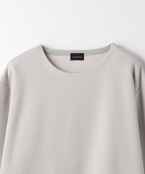 green label relaxing（グリーンレーベルリラクシング）の「T/LI アゼ ノーカラー ロングスリーブ カットソー（Tシャツ/カットソー・メンズ・ライトグレー/ライトブルー/ライトピンク・S/M/L/XL）」の15枚目の写真