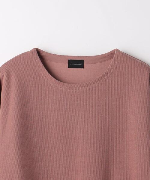 green label relaxing（グリーンレーベルリラクシング）の「T/LI アゼ ノーカラー ロングスリーブ カットソー（Tシャツ/カットソー・メンズ・ライトグレー/ライトブルー/ライトピンク・S/M/L/XL）」の21枚目の写真