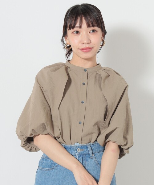 BEAMS HEART ベージュ バルーンスリーブ ジャケット BEAMS HEART ベージュ バルーンスリーブ ジャケット