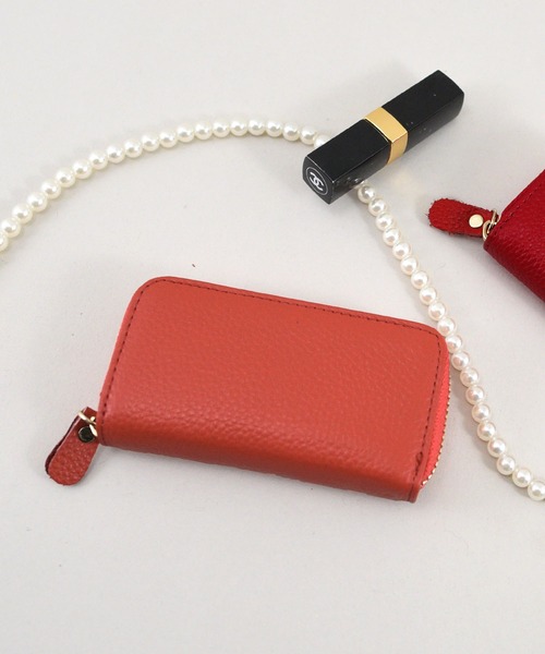 styiro(スタイロ)の「選べる10カラー/牛床革スマートキーケース(キーケース/キーアクセサリー・レディース・ブラック/ターコイズブルー/イエロー/オレンジ/グリーン/ローズ/ブラウン/レッド/コーラルピンク/キャメル・FREE)」の7枚目の写真