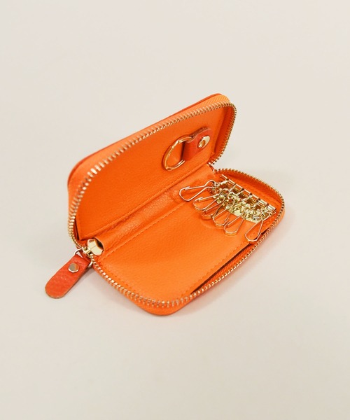 styiro(スタイロ)の「選べる10カラー/牛床革スマートキーケース(キーケース/キーアクセサリー・レディース・ブラック/ターコイズブルー/イエロー/オレンジ/グリーン/ローズ/ブラウン/レッド/コーラルピンク/キャメル・FREE)」の17枚目の写真