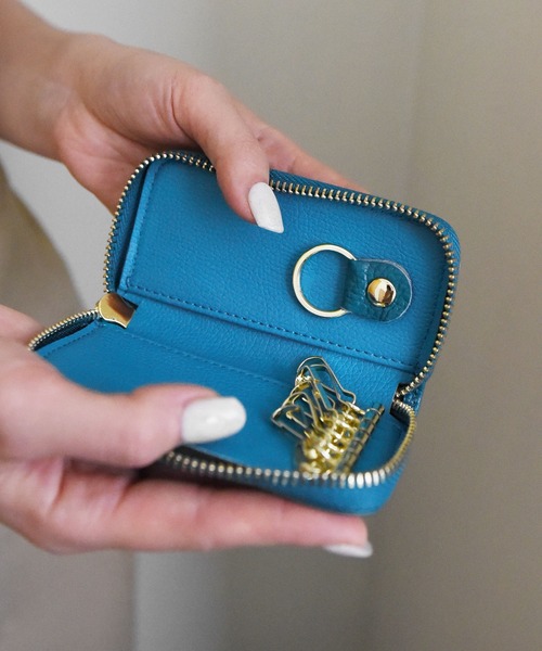 styiro(スタイロ)の「選べる10カラー/牛床革スマートキーケース(キーケース/キーアクセサリー・レディース・ブラック/ターコイズブルー/イエロー/オレンジ/グリーン/ローズ/ブラウン/レッド/コーラルピンク/キャメル・FREE)」の20枚目の写真