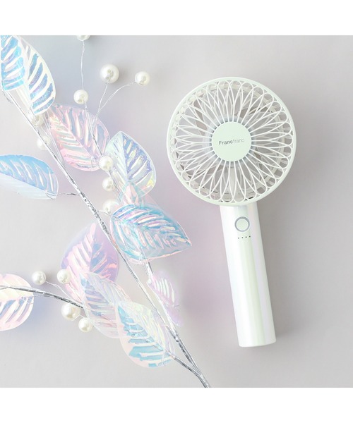 Francfranc（フランフラン）の「フレ ハンディファン （扇風機）（生活家電・レディース・ブルー/パープル/ピンク/ホワイト・FREE）」の2枚目の写真
