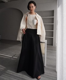 CEL ANSWER | ナイロンフレアロングスカート(スカート)