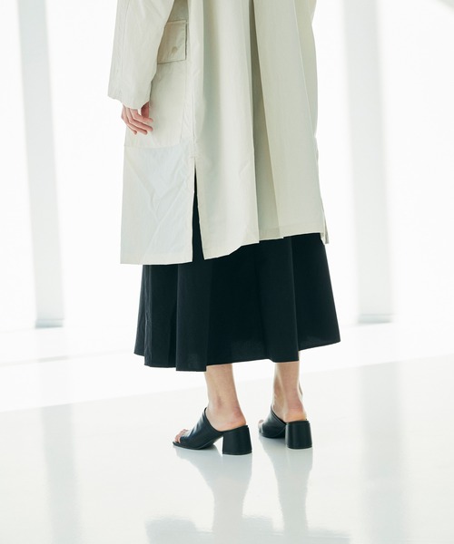 CEL ANSWER（シーイーエルアンサー）の「ナイロンフレアロングスカート（スカート・レディース・ホワイト/ブラック/ネイビー・FREE）」の11枚目の写真