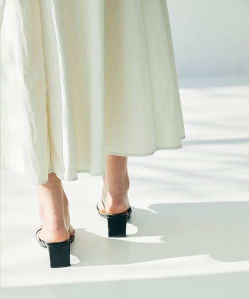 CEL ANSWER（シーイーエルアンサー）の「ナイロンフレアロングスカート（スカート・レディース・ホワイト/ブラック/ネイビー・FREE）」の12枚目の写真