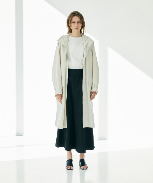 CEL ANSWER（シーイーエルアンサー）の「ナイロンフレアロングスカート（スカート・レディース・ホワイト/ブラック/ネイビー・FREE）」の16枚目の写真