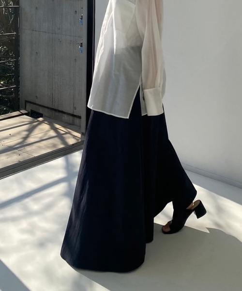 litmus JANSOLVIEASSEMBLYナイロンロングスカート litmus/JANSOLVIEASSEMBLYナイロンロングスカート