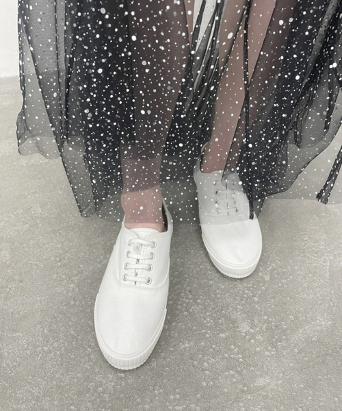 EDIT. FOR LULU（エディットフォールル）の「【SOIL/ソイル】ローカットスニーカー（スニーカー・レディース・ブラック/ホワイト・36/37/38/39）」の2枚目の写真