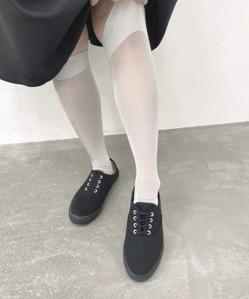 EDIT. FOR LULU（エディットフォールル）の「【SOIL/ソイル】ローカットスニーカー（スニーカー・レディース・ブラック/ホワイト・36/37/38/39）」の3枚目の写真