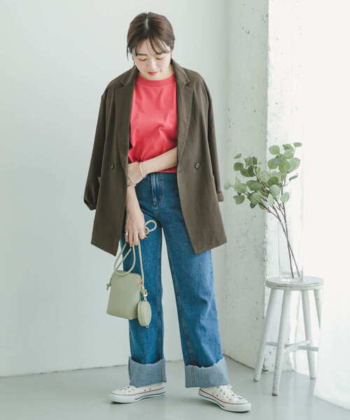 ITEMS URBANRESEARCH(アイテムズ アーバンリサーチ)の「リネンライクジャケット(テーラードジャケット・レディース・モカ/ブラウン・FREE)」の21枚目の写真