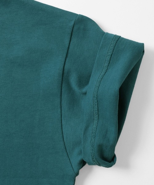 GLAZOS（グラソス）の「【接触冷感】バックロゴプリント半袖Tシャツ（Tシャツ/カットソー・キッズ・パープル/チャコールグレー/ブラック/ブルーグリーン/ベージュ・130cm/140cm/160cm/170cm/150cm）」の15枚目の写真