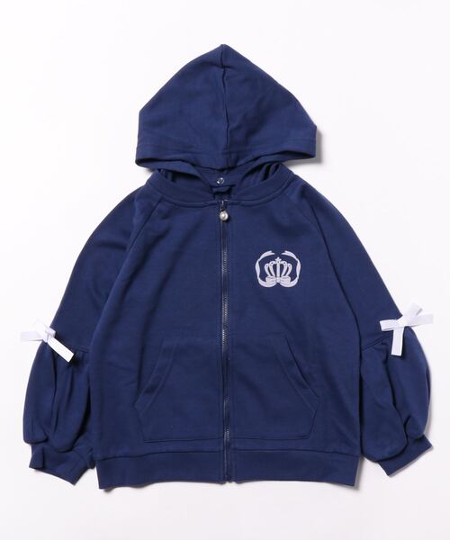 axes femme(アクシーズファム)の「袖デザインUVカットパーカー(パーカー・キッズ・ネイビー/キナリ・XX-LARGE/X-LARGE/LARGE/MEDIUM)」の4枚目の写真