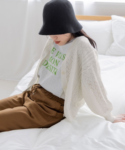 IFSIXWASNINE カーディガン LOWRYS FARM（ローリーズファーム）の「2WAYスカシカーデ